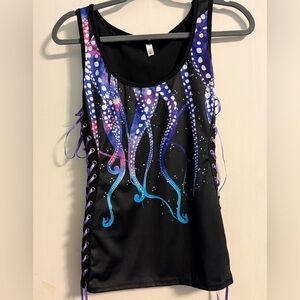 Women’s Kraken/Tentacle/Octopus/Sea Creature Tank w/ Lace-Up Sides (worn once)